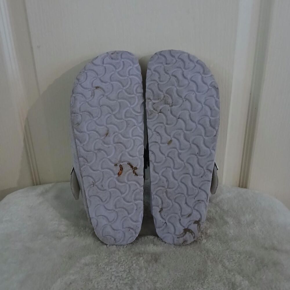 Rare Birkenstock Boston Light Purple Shearling Suede Clogs 38 Narrow Gorpcore - Picture 8 of 8